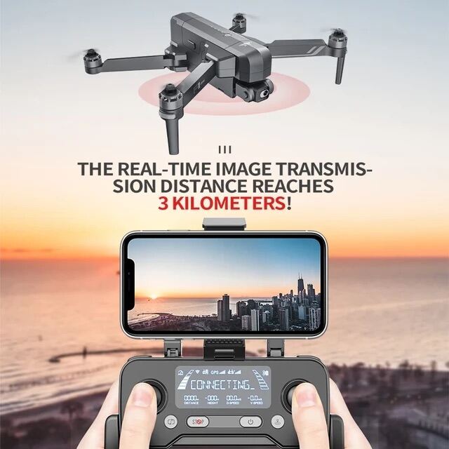 Flycam SJRC F11s 4k pro - f11s 3km - Gimbal 3 trục 4K - Bh 3T