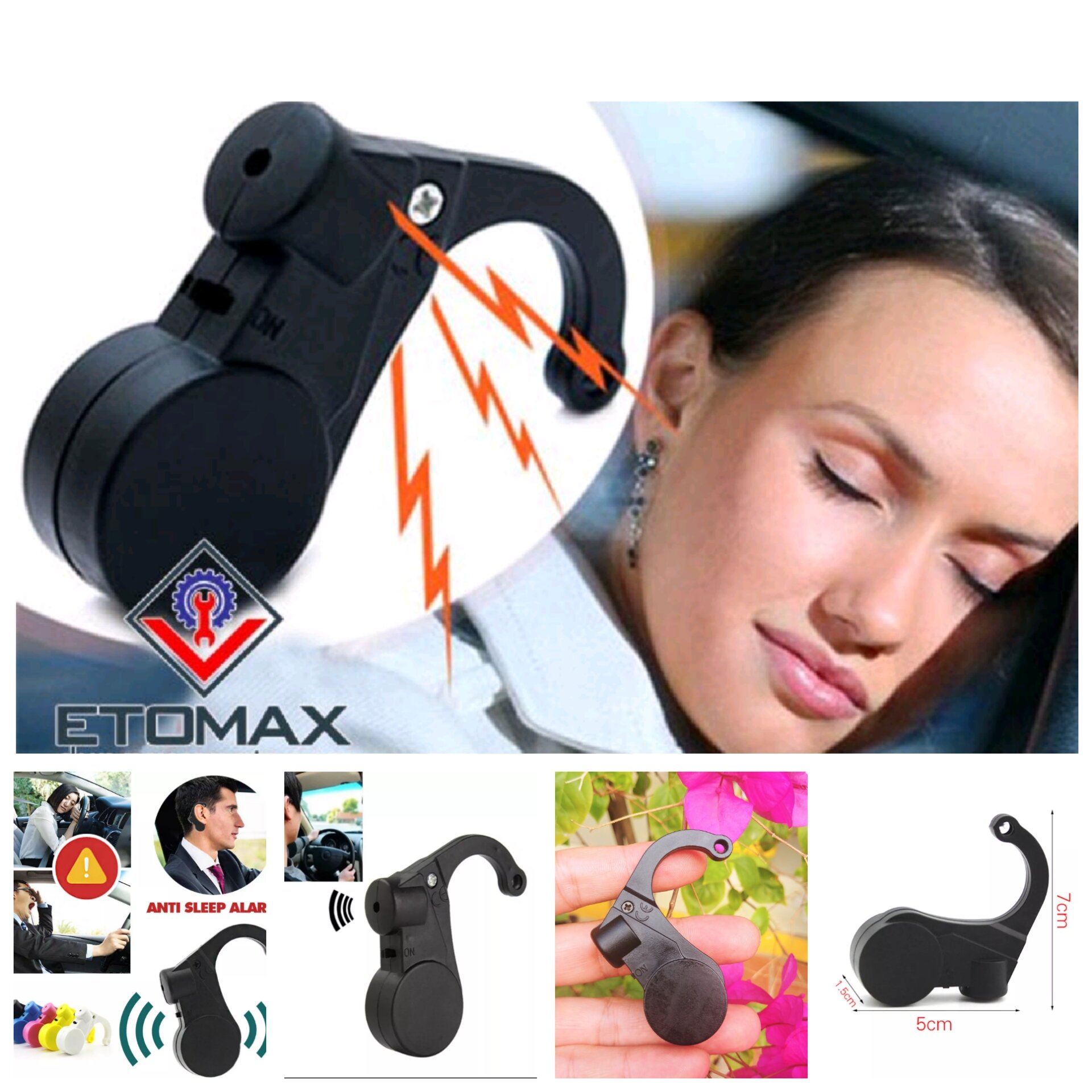 Thiết bị báo động chống bị ngủ gật trên xe hơi ôtô làm việc bảo nhân viên văn phòng mẫu mới hàng cao cấp