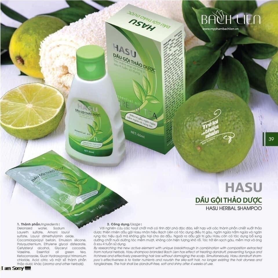 Dầu gội thảo dược HASU 60ml(mỹ phẩm dược Bạch Liên)
