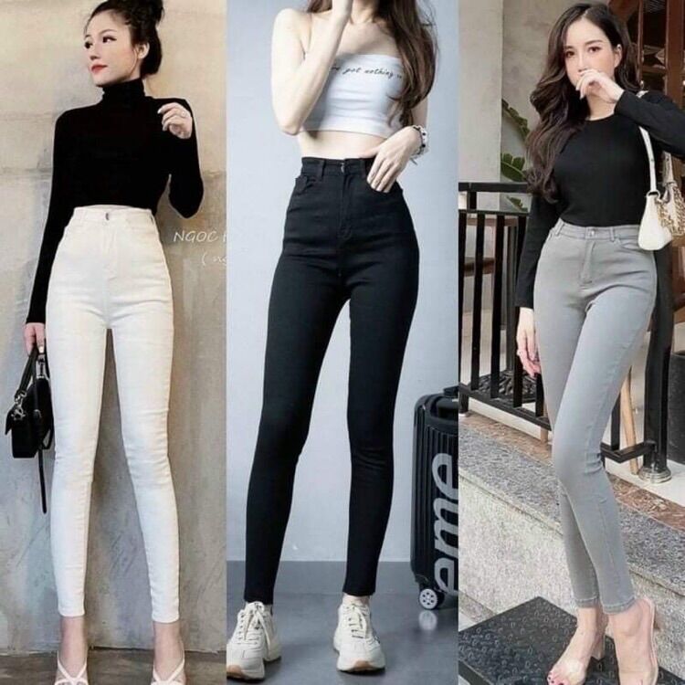 Quần jean giấy co giãn cao cấp .Quần bò giấy co dãn