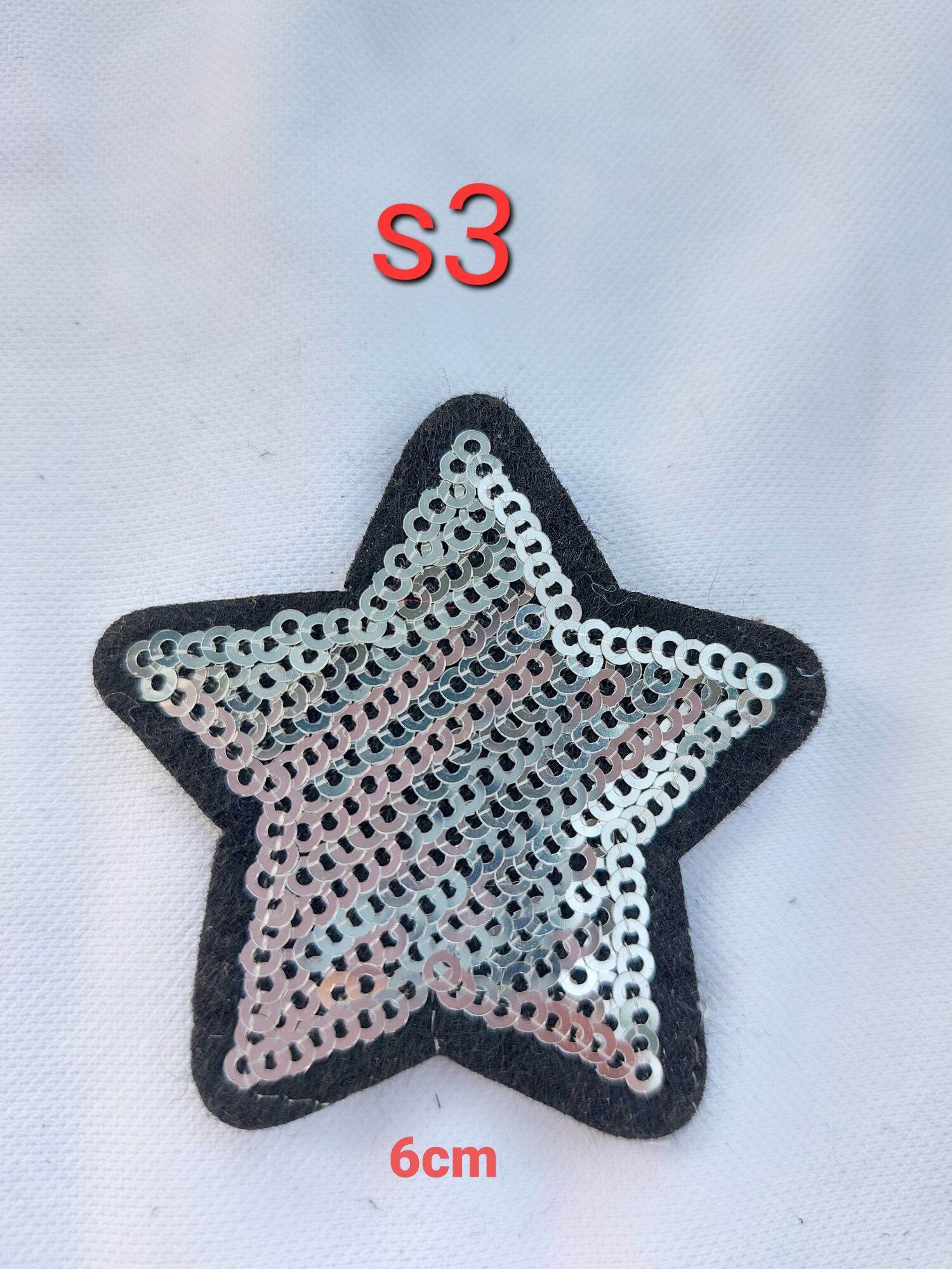 miếng đắp áo hình ngôi sao đính kim sa