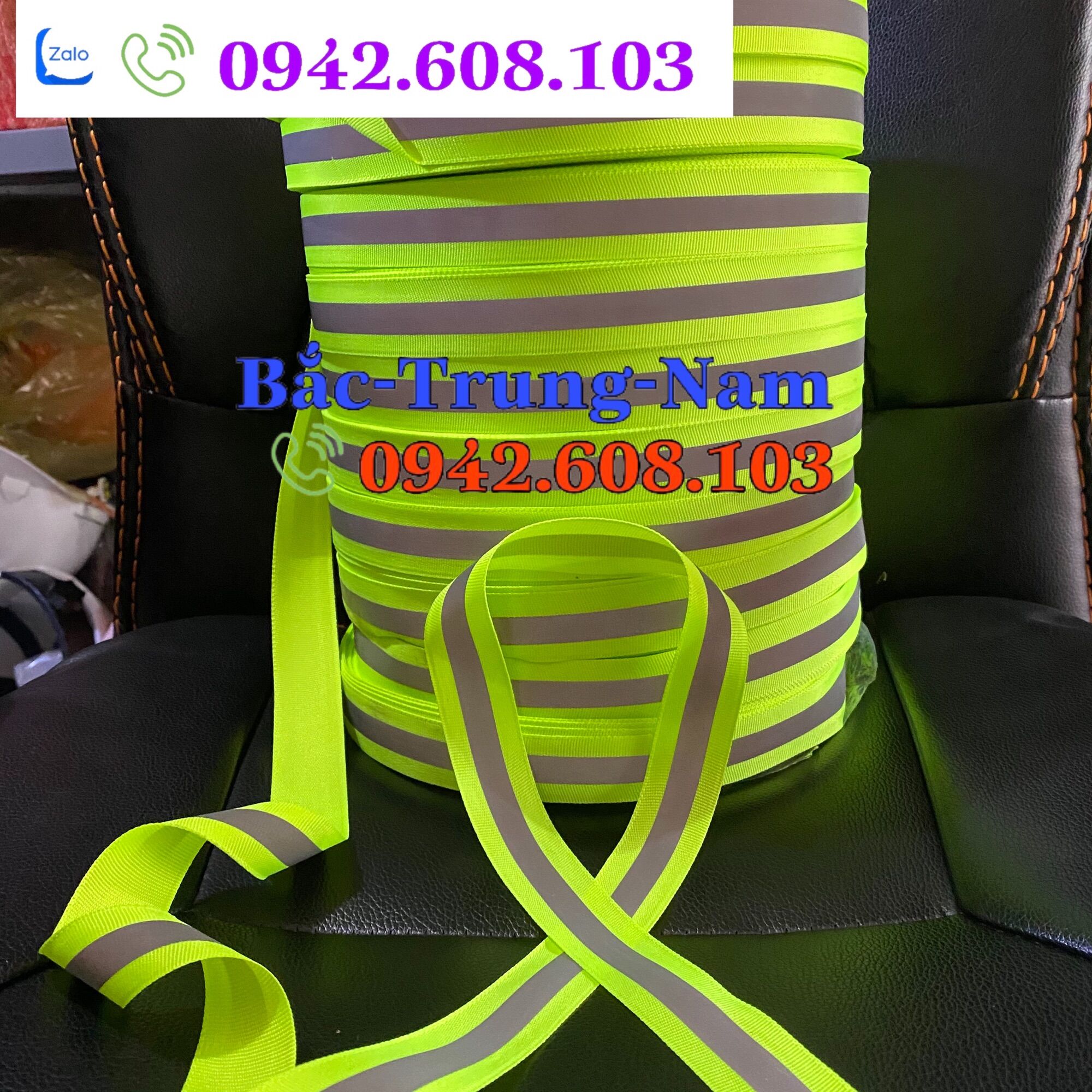Cuộn phản quang vải bản 5cm dài 100m