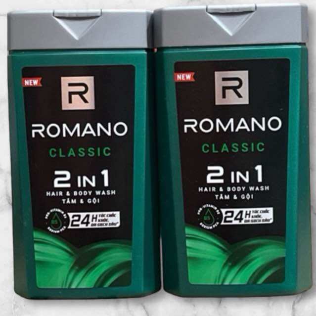 Tắm gội 2 trong 1 romano classic 180g