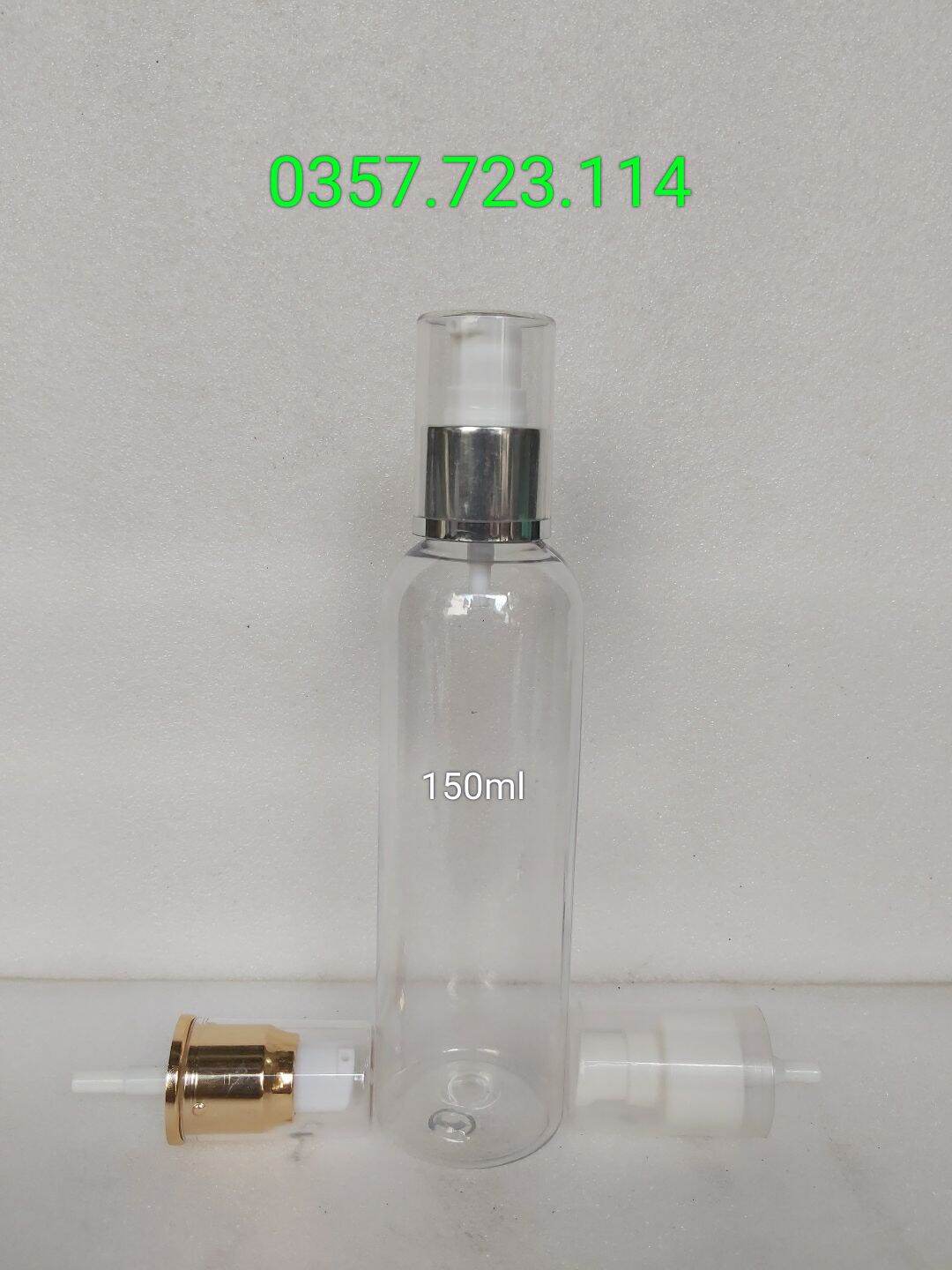 Chai nhựa trong đầu xịt giọt 150ml