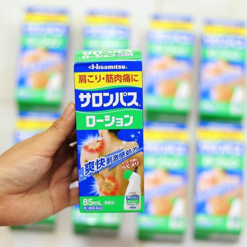Dầu Nóng Xoa Bóp Salopas Hisamitsu Nhật Bản 85ml