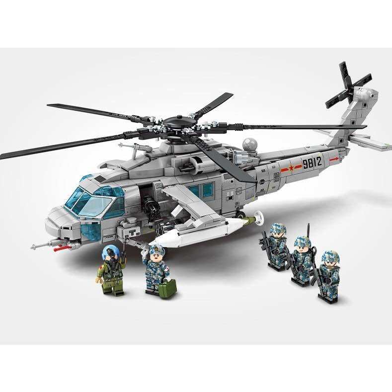 Mô hình lắp ghép Lego máy bay trực thăng Z-20 Sembo 202125