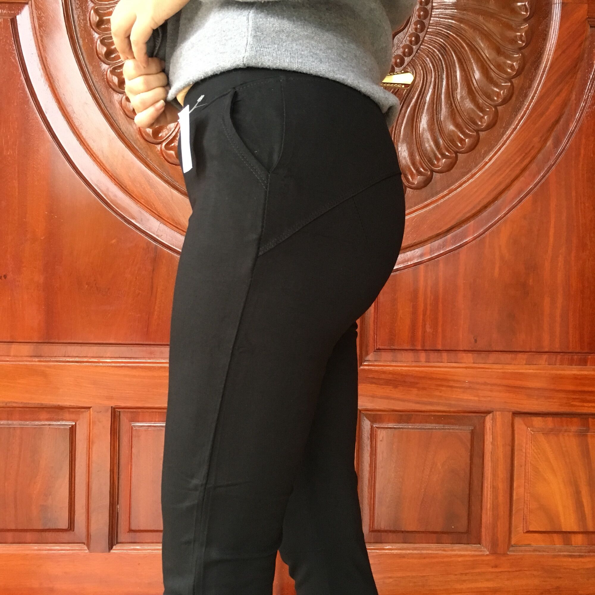 Quần Legging nâng mông nữ 2 túi trước tiện dụng chất đẹp may kỹ