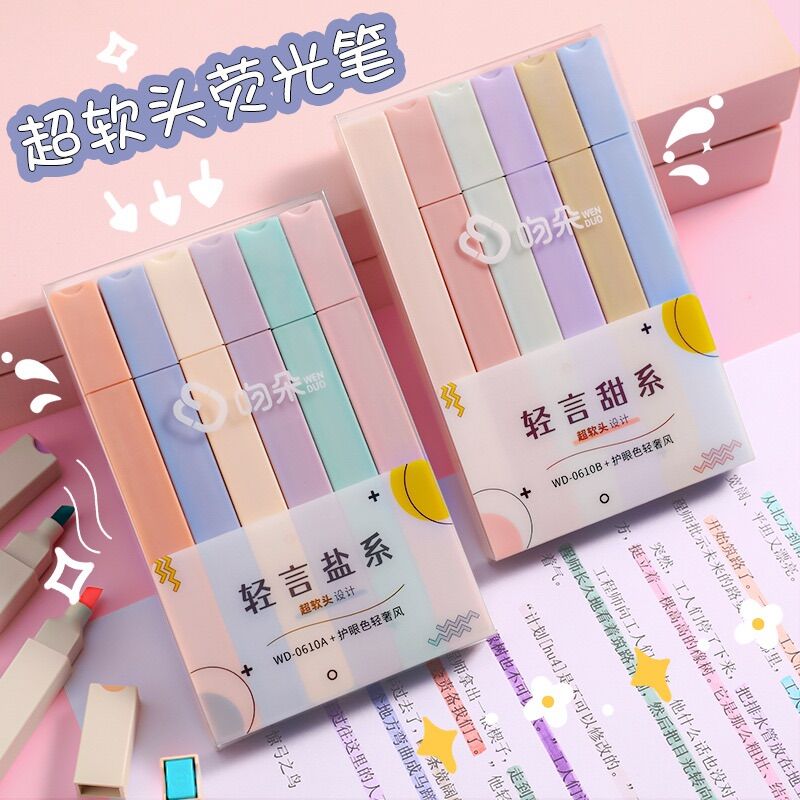 BÚT HIGHTLIGHT DẠ QUẢNG 1 ĐẦU MÀU PASTEL DÀNH CHO MỌI LỨA TUỔI