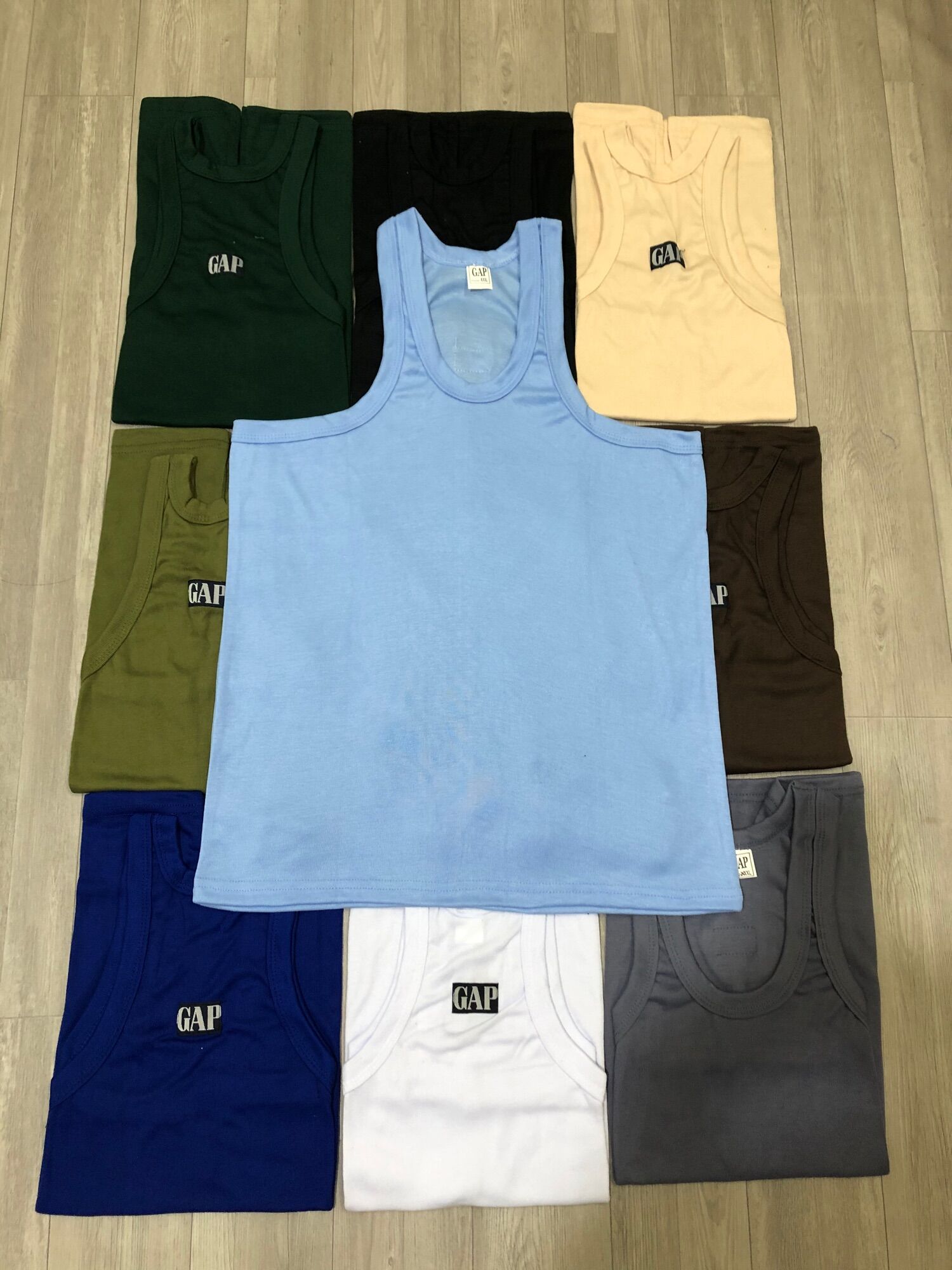Áo thun ba lỗ màu nam hàng GAP