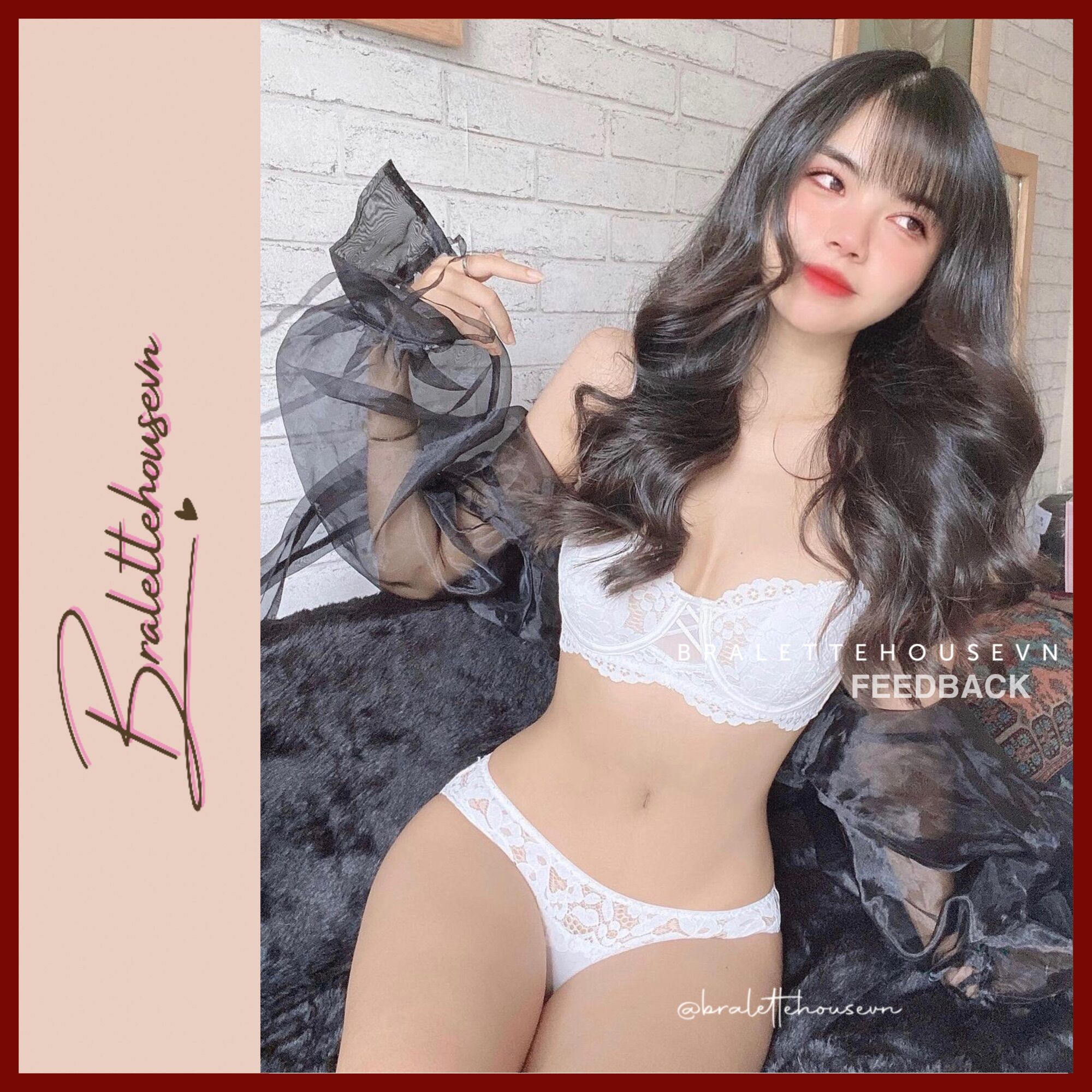 Set áo ngực nữ có gọng mút mỏng Lady Set S879 Bralettehousevn