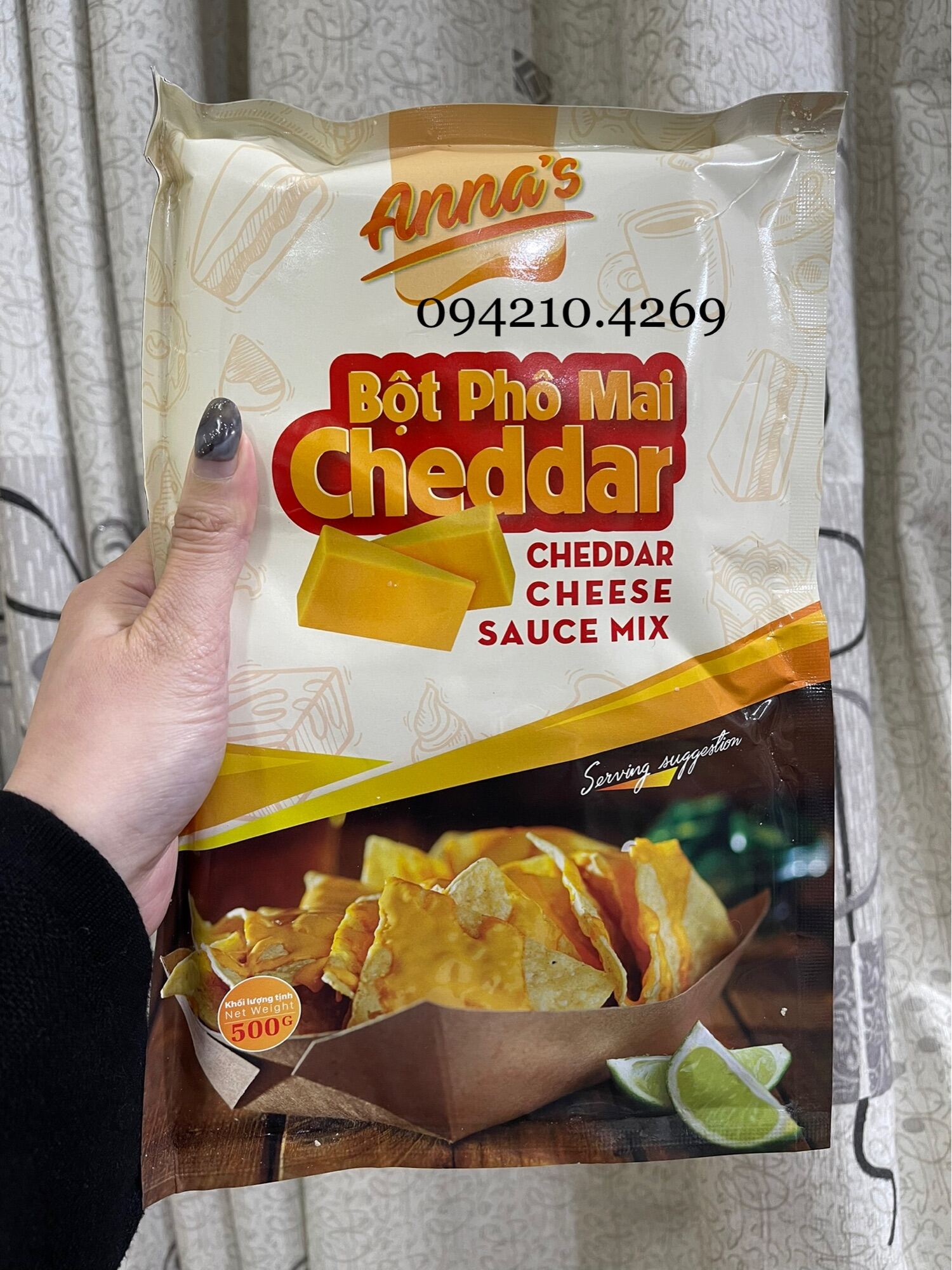 Bột Phô Mai Cheddar- Bột Cheddar Cheese Sauce Mix ÚC gói 500g