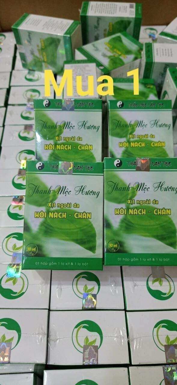 COMBO BÔI+ XỊT HÔI NÁCH, HÔI CHÂN THANH MỘC HƯƠNG (Shop sẽ bồi thường gấp 10 lần giá trị đơn hàng nếu hàng không chính hãng)