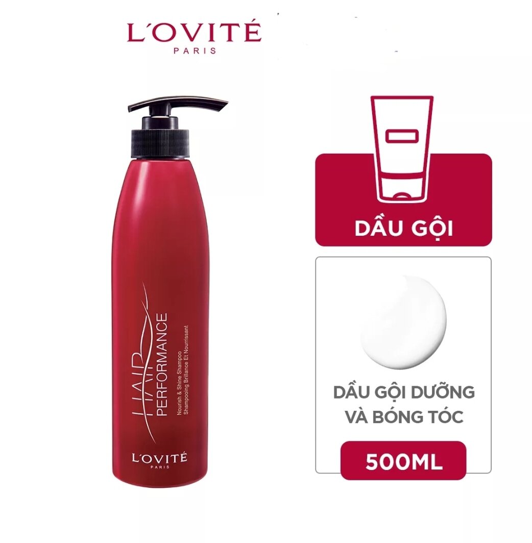 Dầu gội dưỡng và bóng tóc l'ovite 500ml