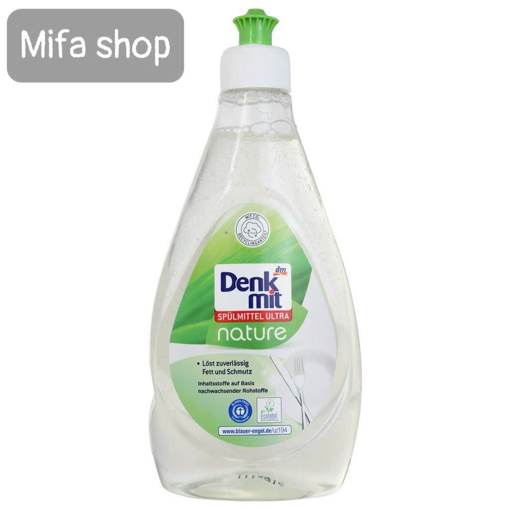 Nước rửa chén bát Denkmit nature 500ml của Đức