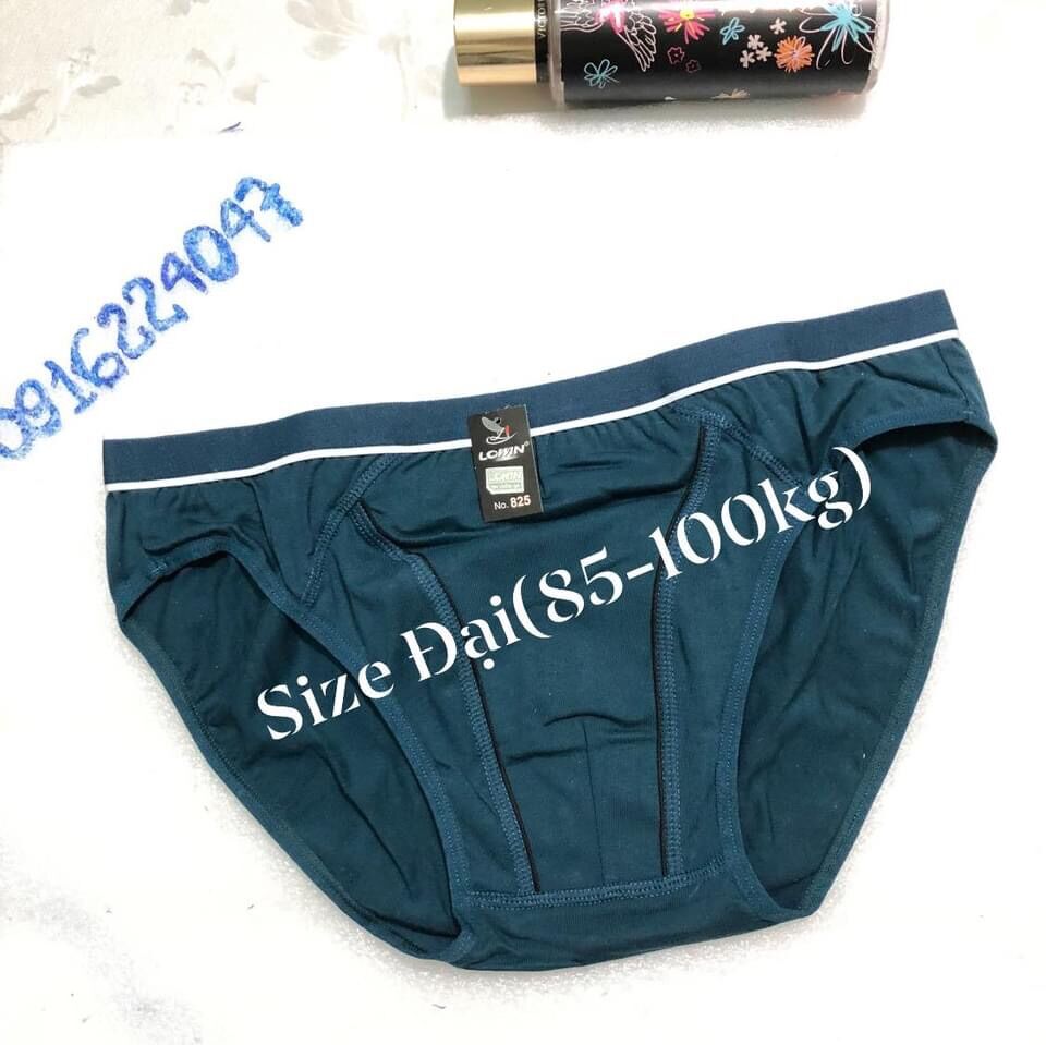 Set 6 Quần lót nam size đại, quần sịp nam cotton lưng vừa dành cho nam, người mập, big size