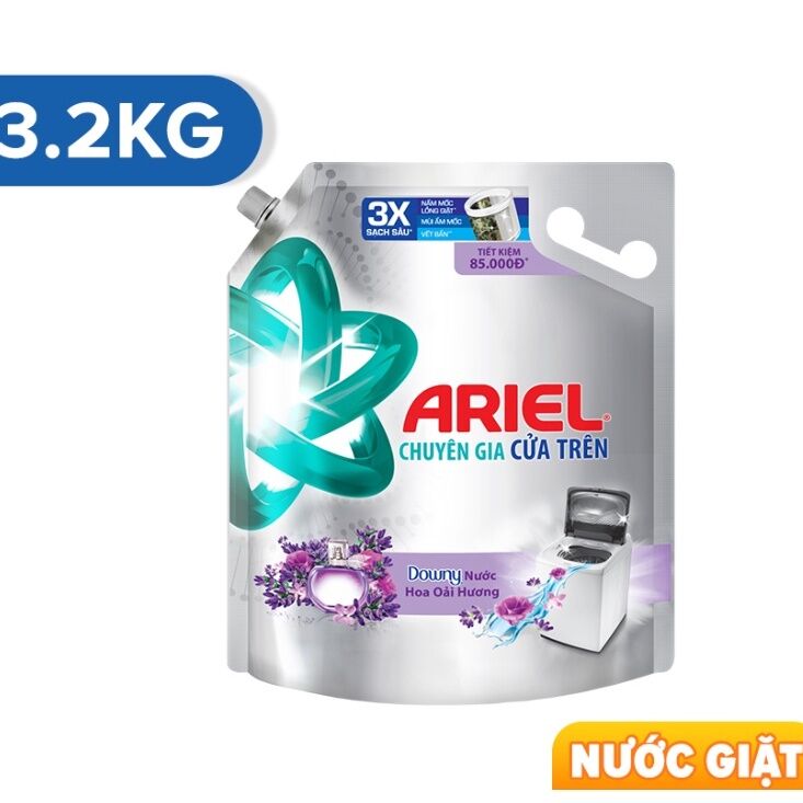 Nước giặt Ariel chuyên gia cửa trên hương Downy oải hương túi 3.1 lít