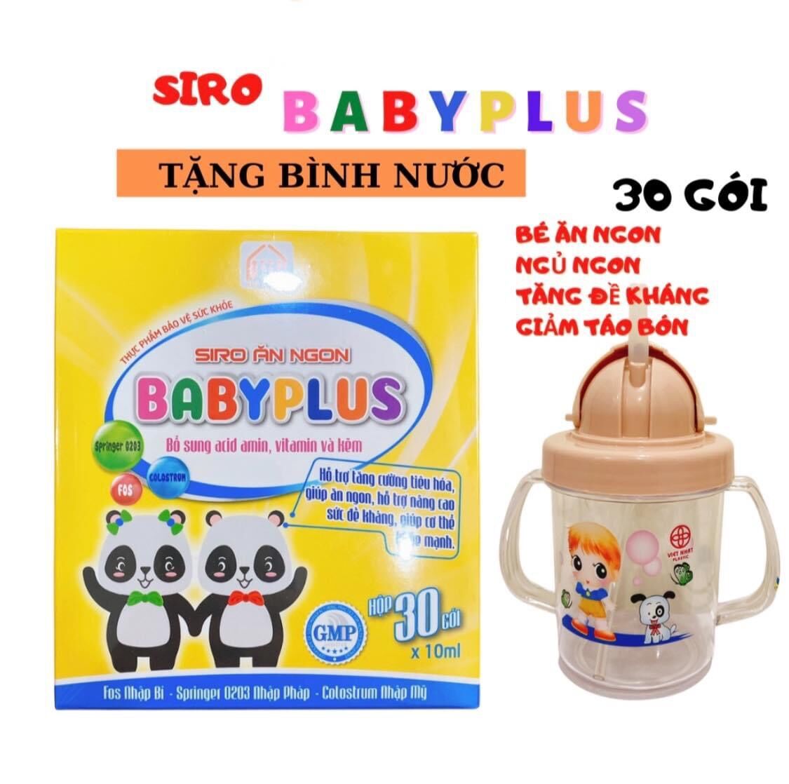 Siro babyplus giúp bé hết biếng ăn - mua 1 siro baby plus tặng kèm quà cho bé