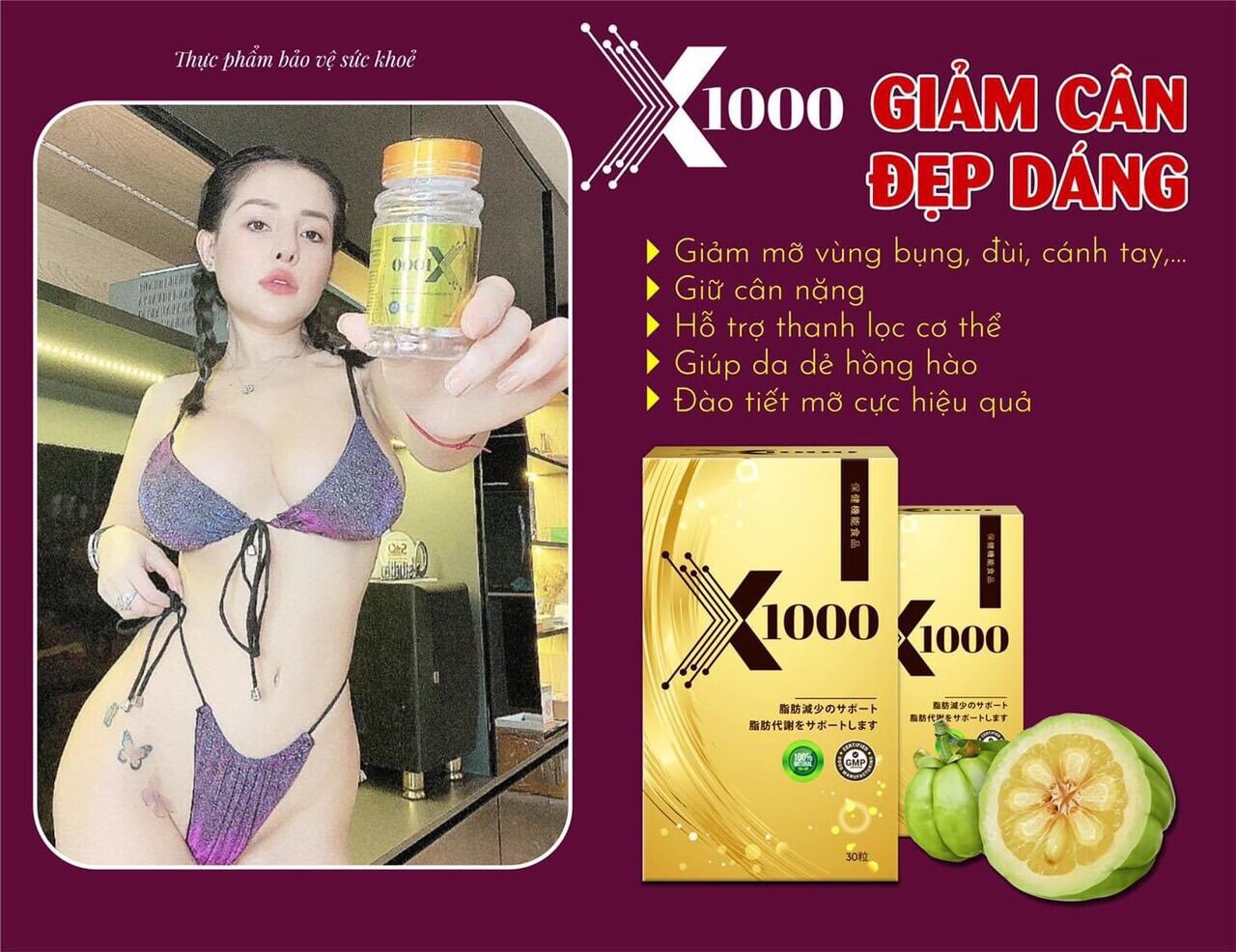 Giảm cân X1000 ngân 98 chính hãng