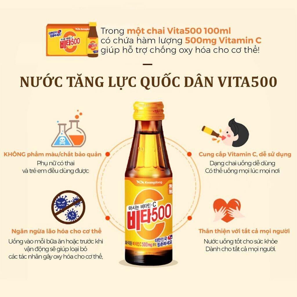 Nước Vita500 Hàn Quốc 100ml