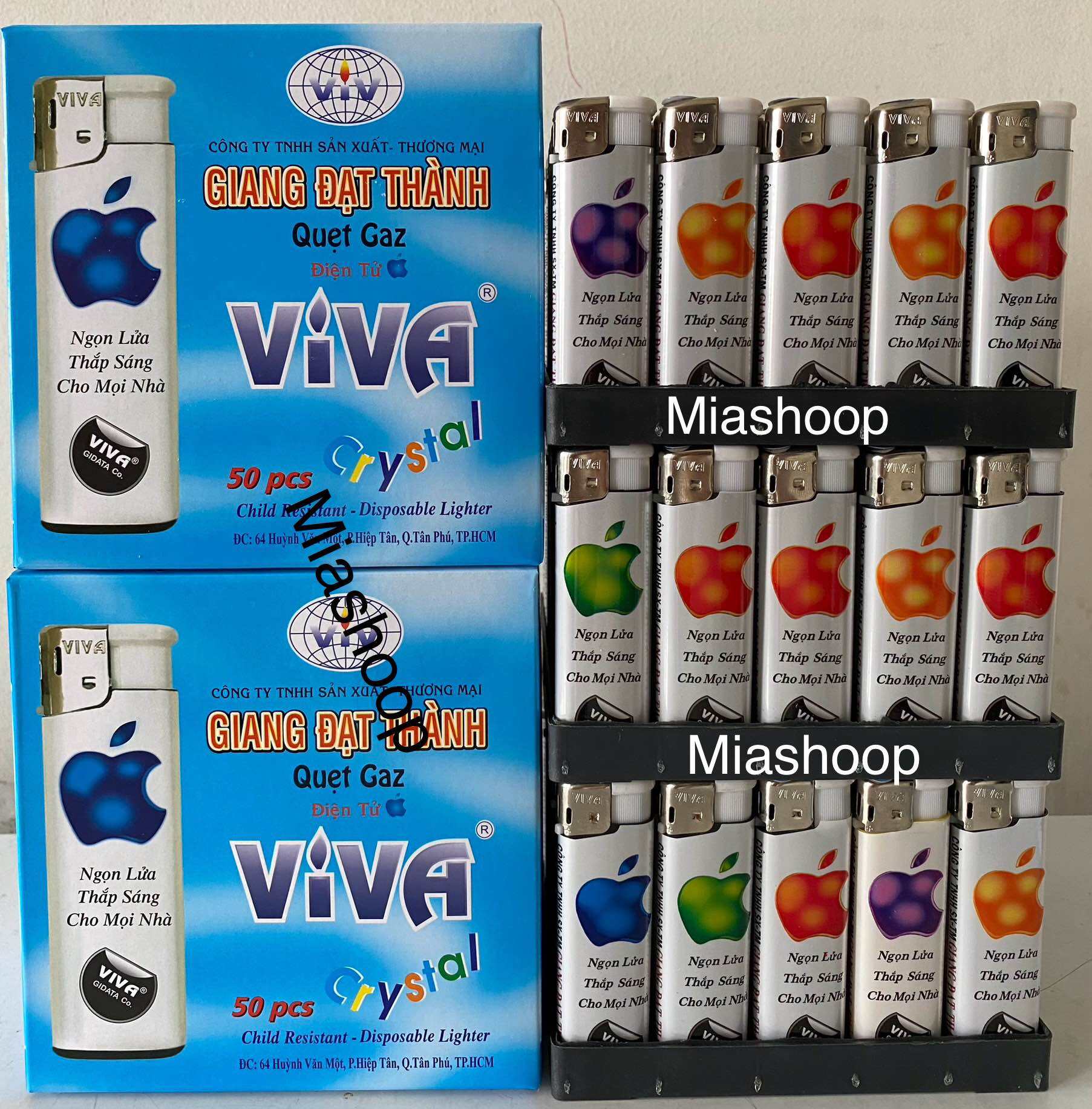 Bật lửa bấm táo 50cai/hộp