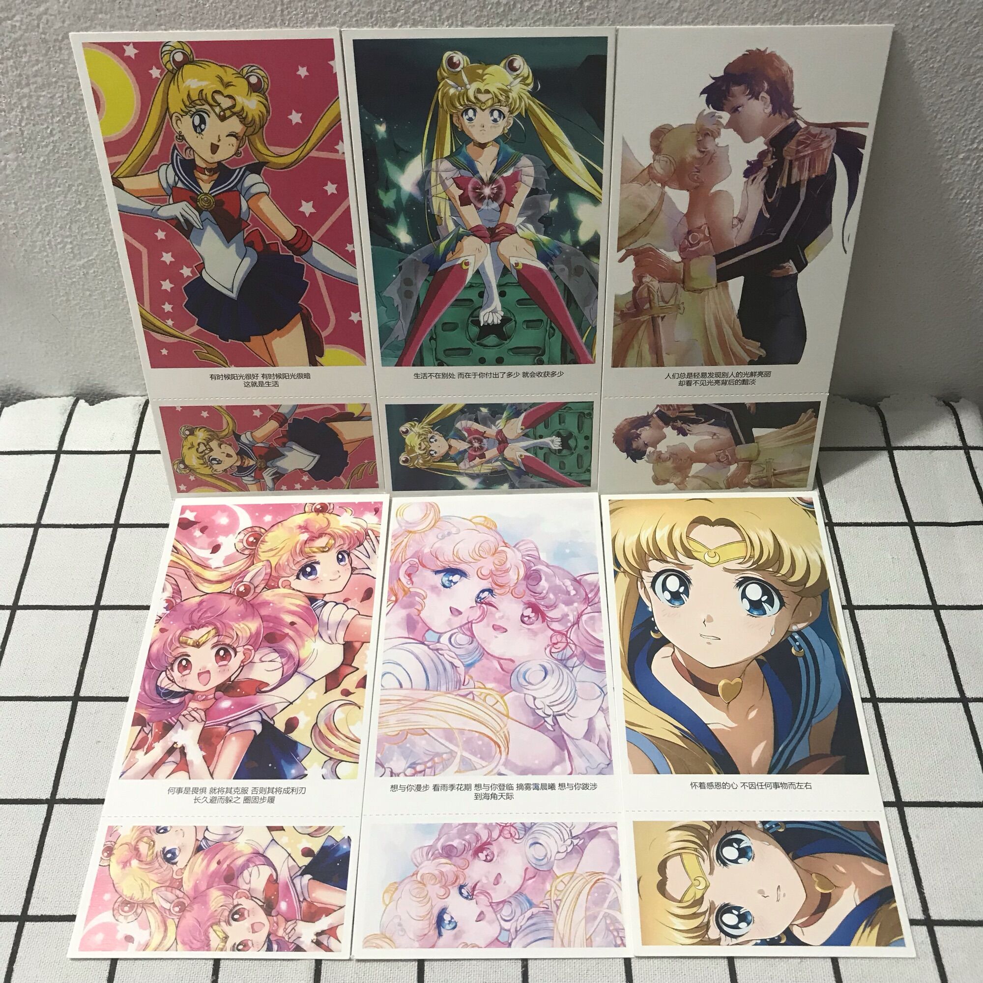 Postcard Sailor Moon Thuỷ thủ Mặt Trăng