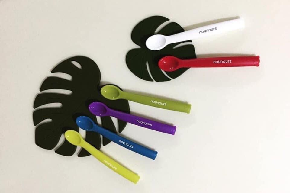 Muỗng ăn dặm silicon Nounours Hàn Quốc
