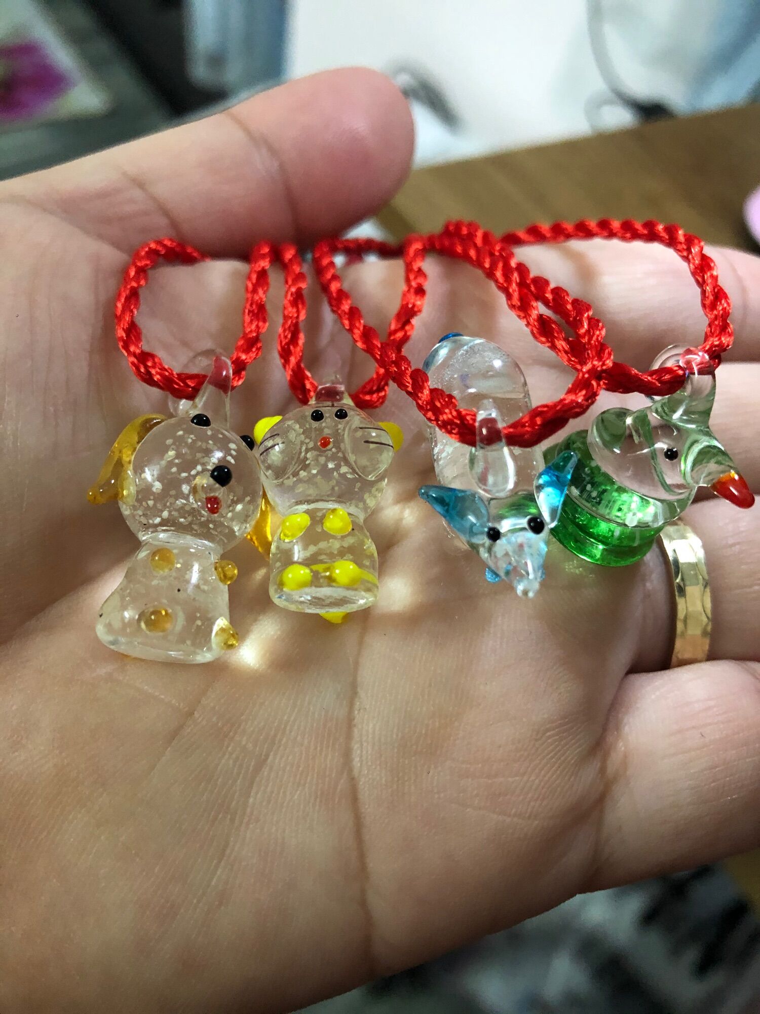 combo 2 Vòng tay chỉ đỏ con giáp phát sáng