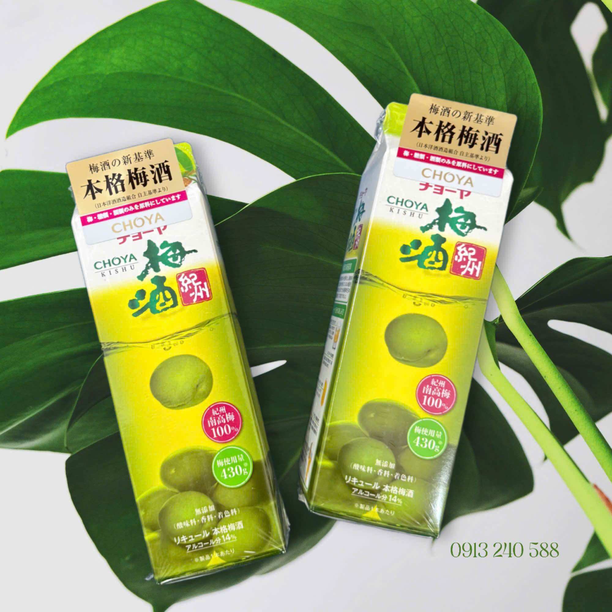 Mơ choya hộp giấy 1000ml