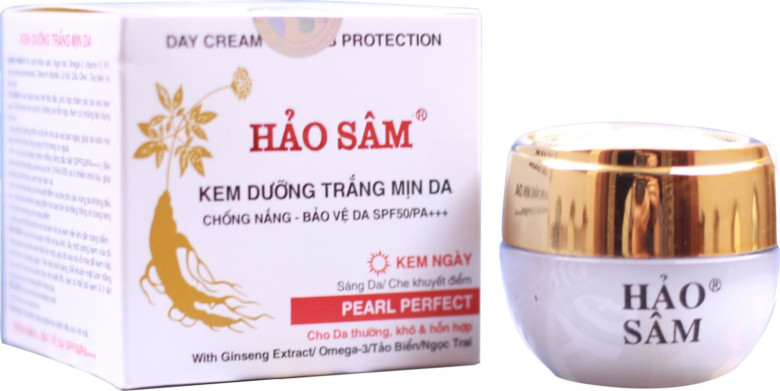 Kem HẢO SÂM dưỡng trắng mịn da - chống nắng
