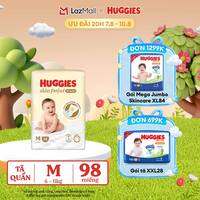 [20h 7-10.8 QUÀ TẶNG ĐH 699K]  Tã quần Huggies Skin Perfect M size Mega Jumbo 98+4 miếng