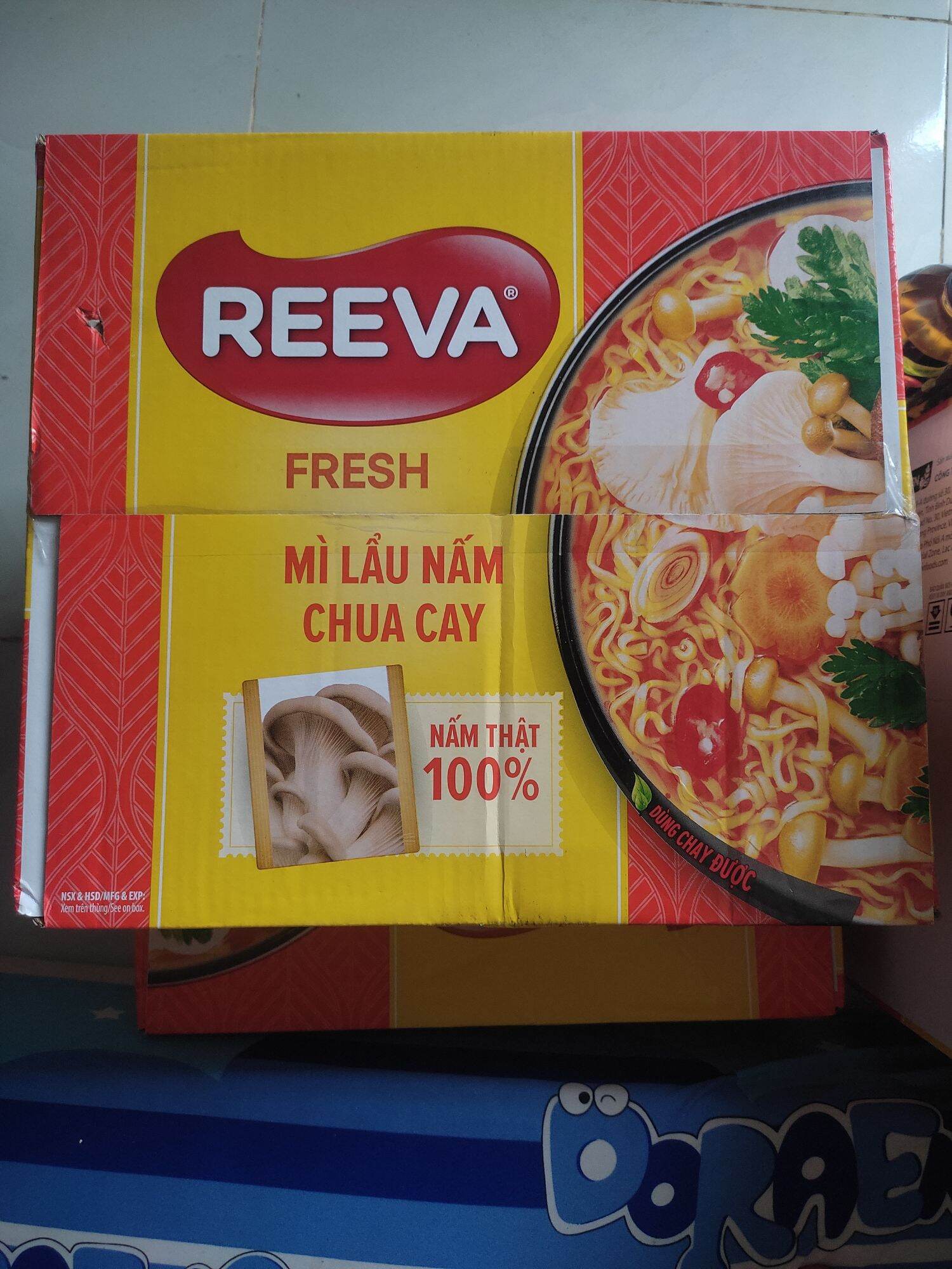 Combo 10 gói _Mì Lẩu Nấm Chua Cay Reeva