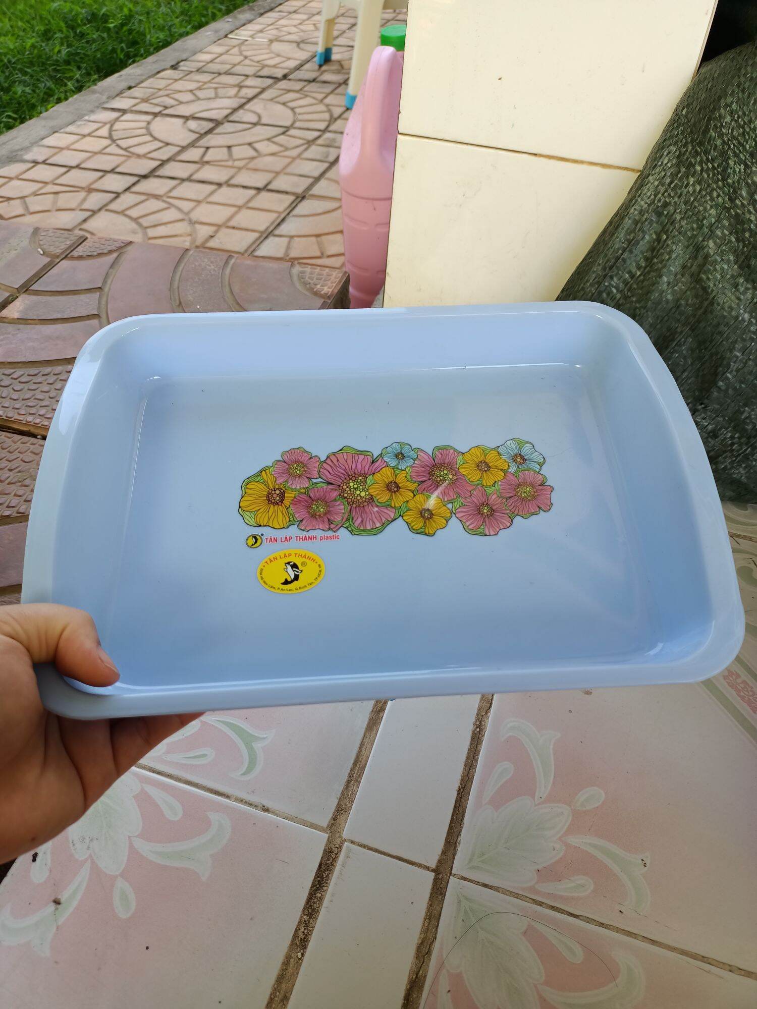 Mâm nhựa chữ nhật nhỏ 29x20.5cm