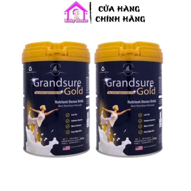 Combo 2 lon sữa xương khớp Grandsure Gold trọng lượng 850g chính hãng , date mới