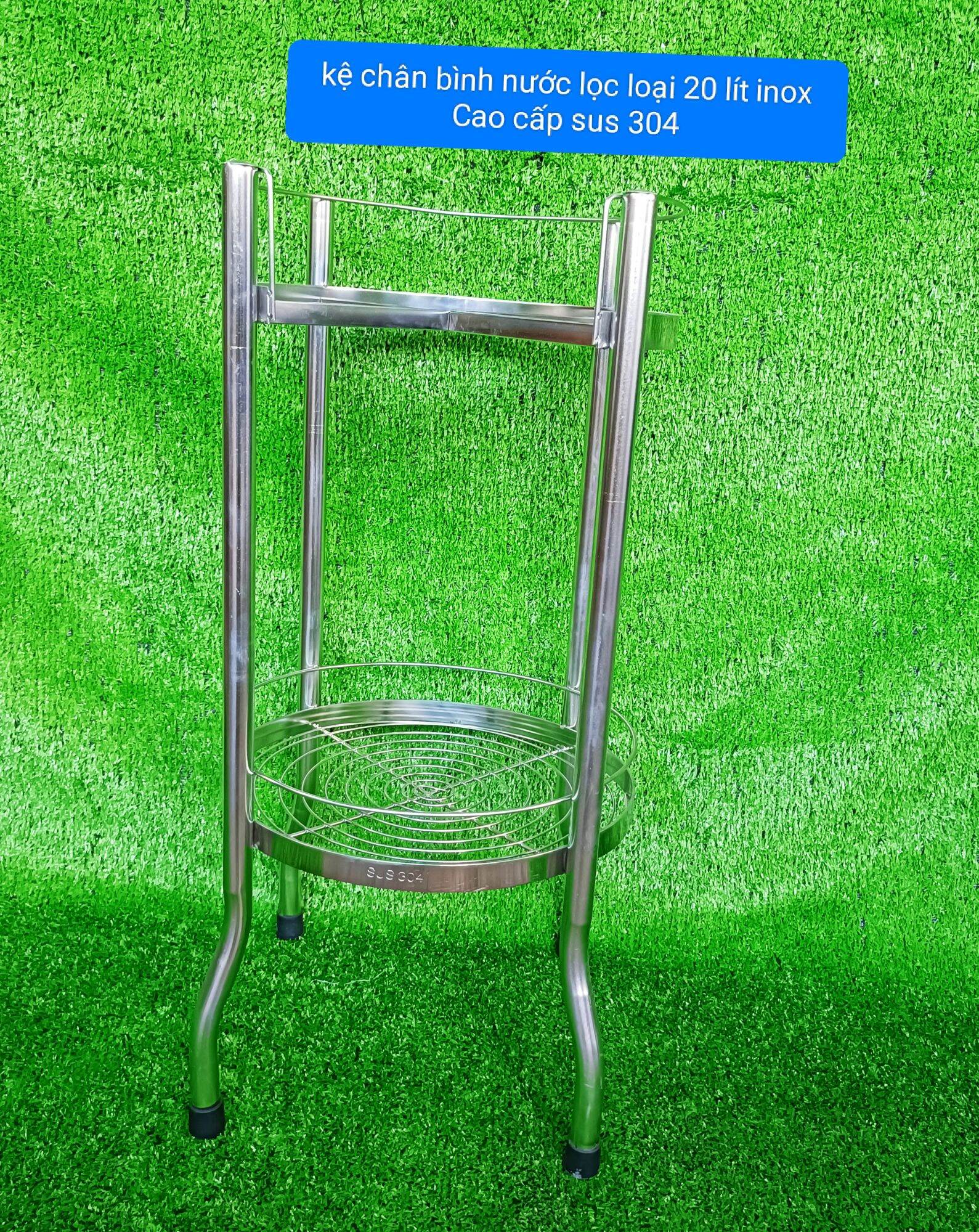 kệ để chân bình nước lọc inox Cao cấp sus 304