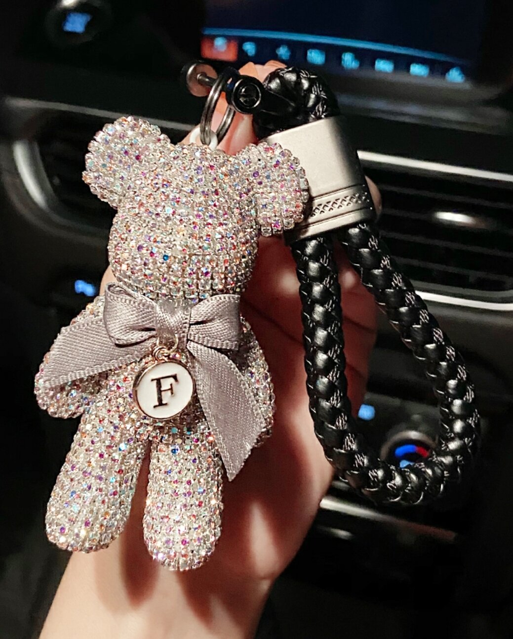Móc Khóa Gấu Đính Đá Handmade Pha lê Cực Đẹp