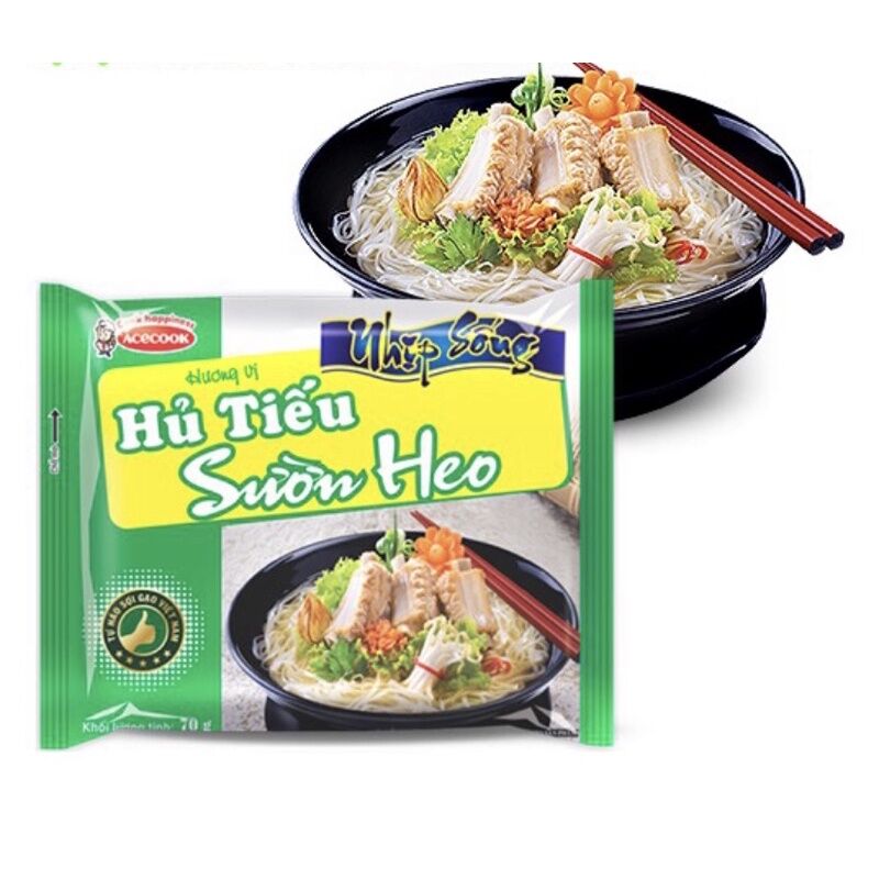 Hủ Tiếu Nhịp Sống Hương Vị Sườn Heo 70g 30 gói