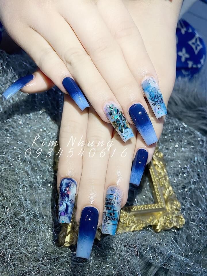 Nailbox Bộ 24 móng úp tay thiết kế sẵn/ móng tay giả thiết kế