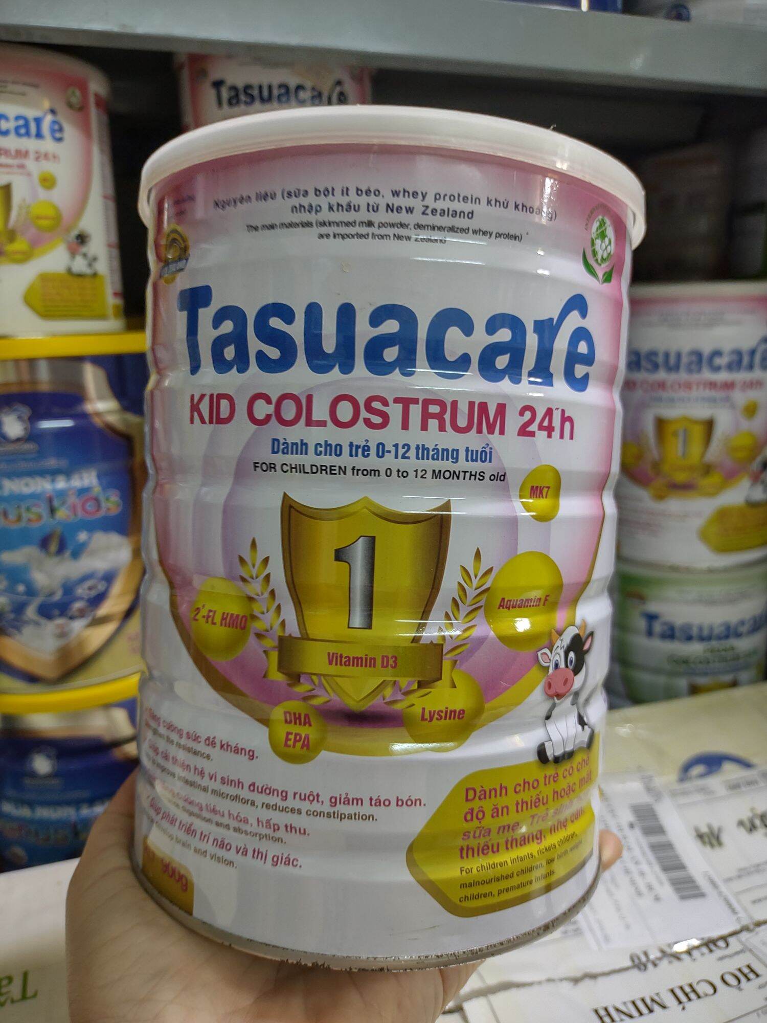 Sữa dinh dưỡng cho baby TASUACARE KID COLOSTRUM 400g, hết date 17/04/2024