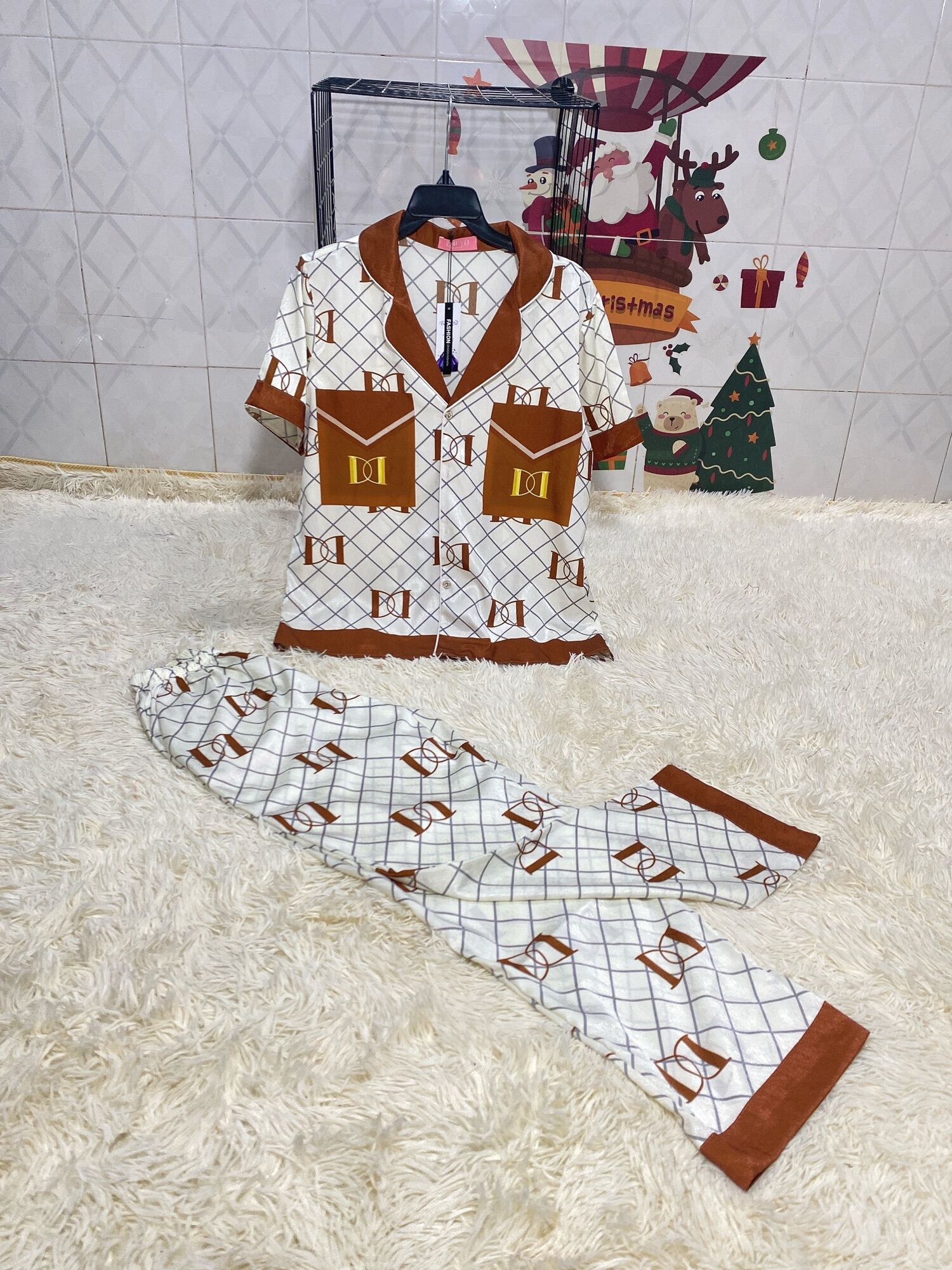 Bộ Pyjama Lụa QC Cao Cấp siêu sang siêu đẹp