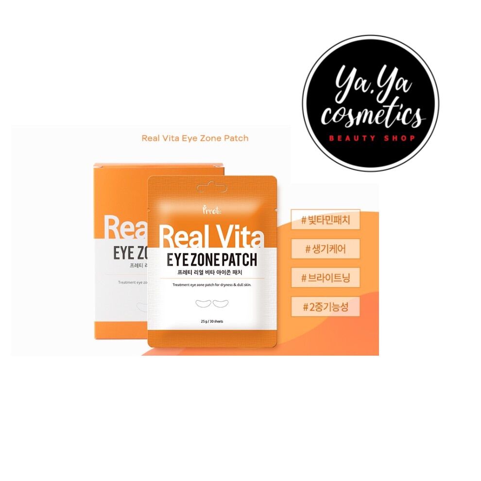 1 túi 30 miếng Mặt nạ cho mắt Prreti Real Vita Eye Zone Patch