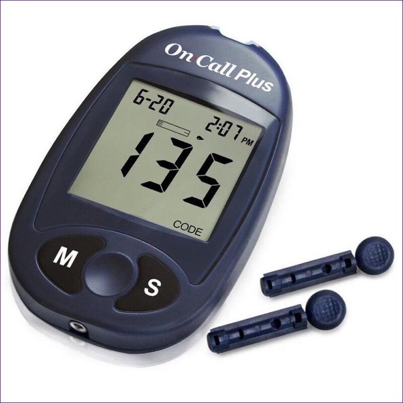 Máy đo đường huyết On call plus ( Tặng 25 que + 50 kim - Bảo hành trọn đời)