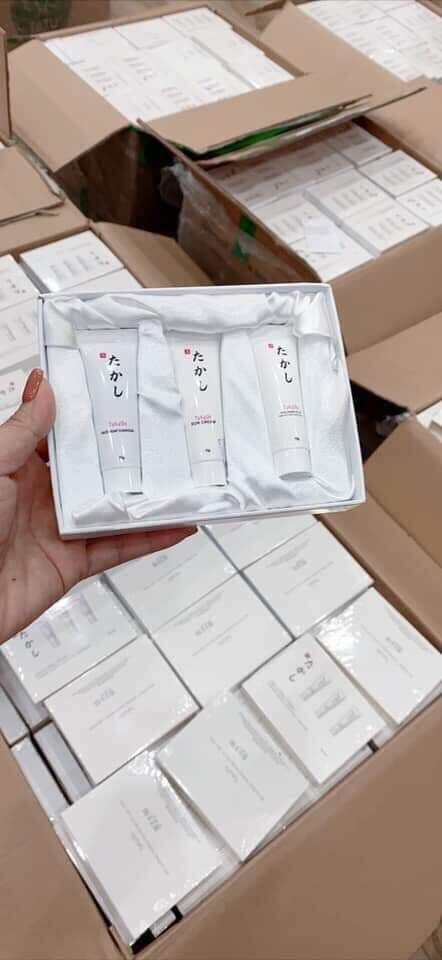 Bộ 3 mini trải nghiệm sữa rửa mặt, Chống nắng nhật bản, kem tạo sợi collagen