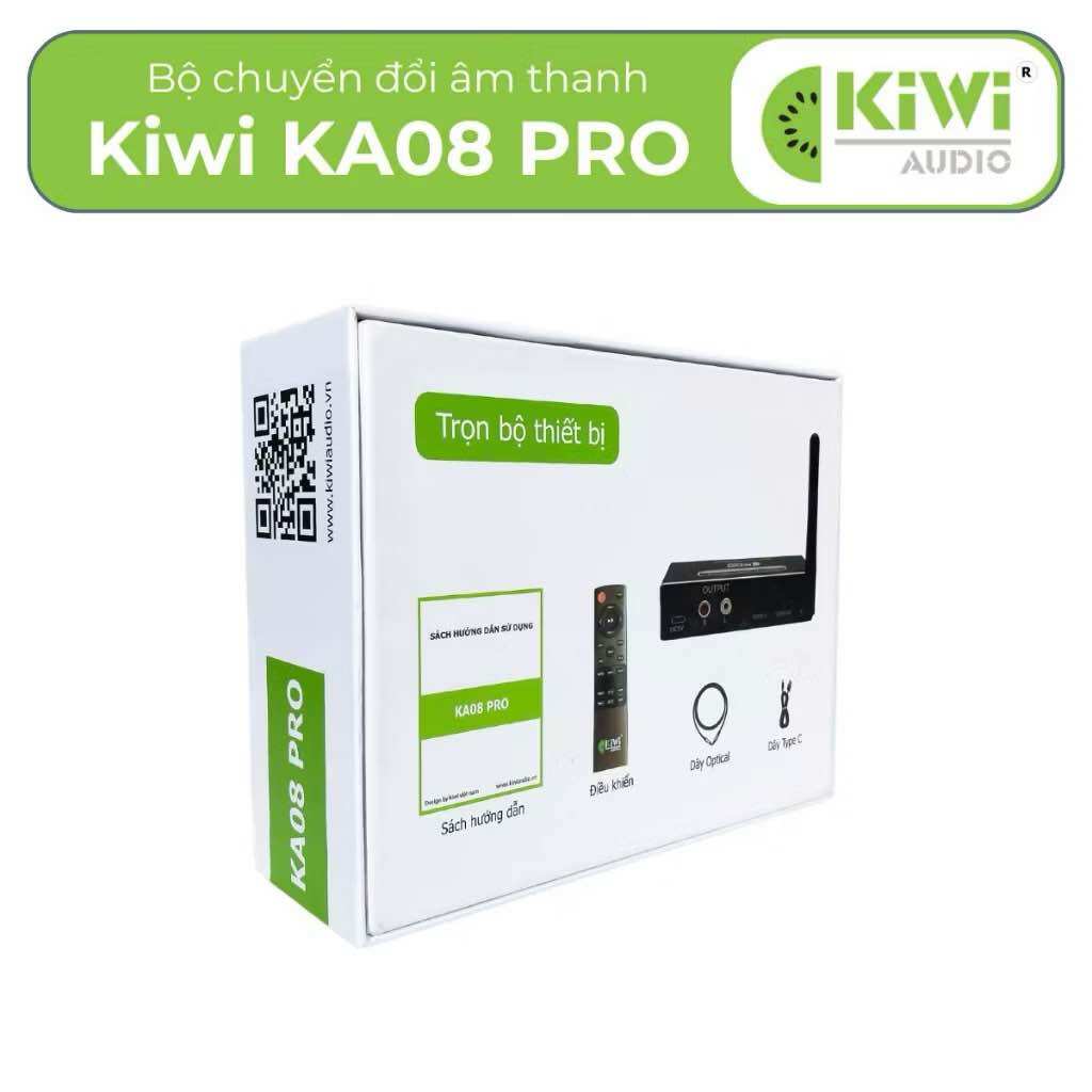  Bộ chuyển đổi quang âm thanh Kiwi KA08 PRO Bluetooth Bộ chuyển đổi Âm Thanh kỹ thuật số Optical Toslink sang Âm Thanh Analog L R Chính Hãng 