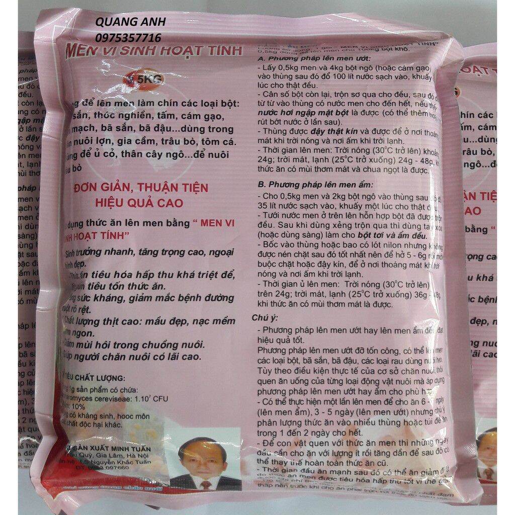 Men ủ vi sinh hoạt tính N01 500g