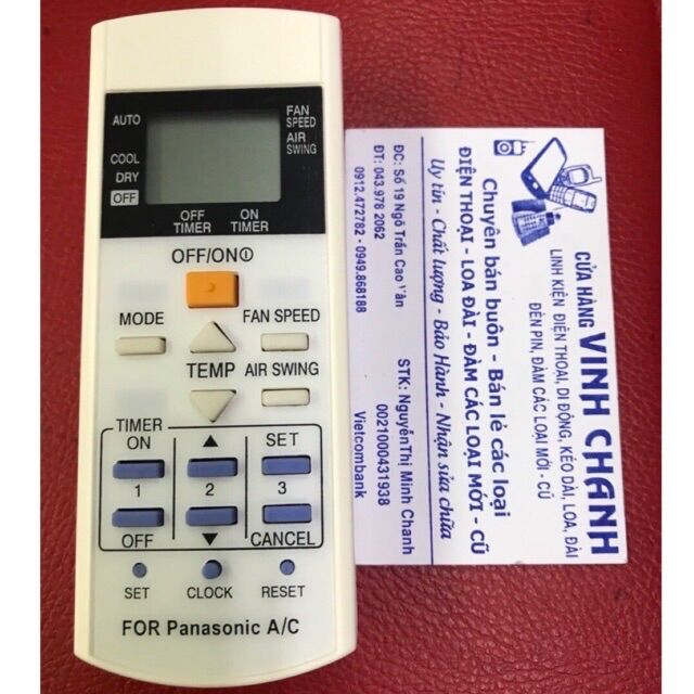 Khiển điều hoà panasonic 1 chiều