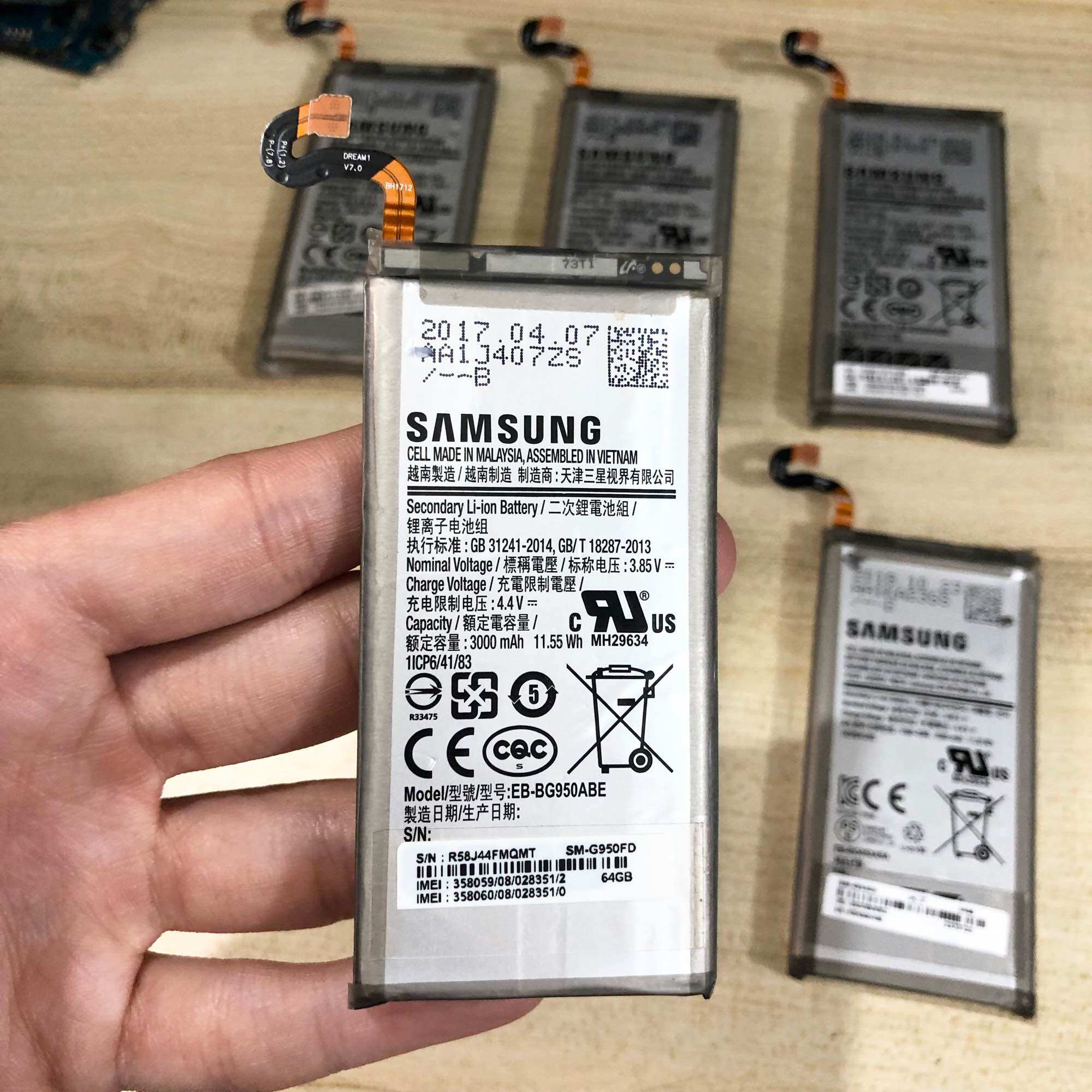 Pin Samsung Galaxy S8 (G950) Zin Hàng Cao Cấp