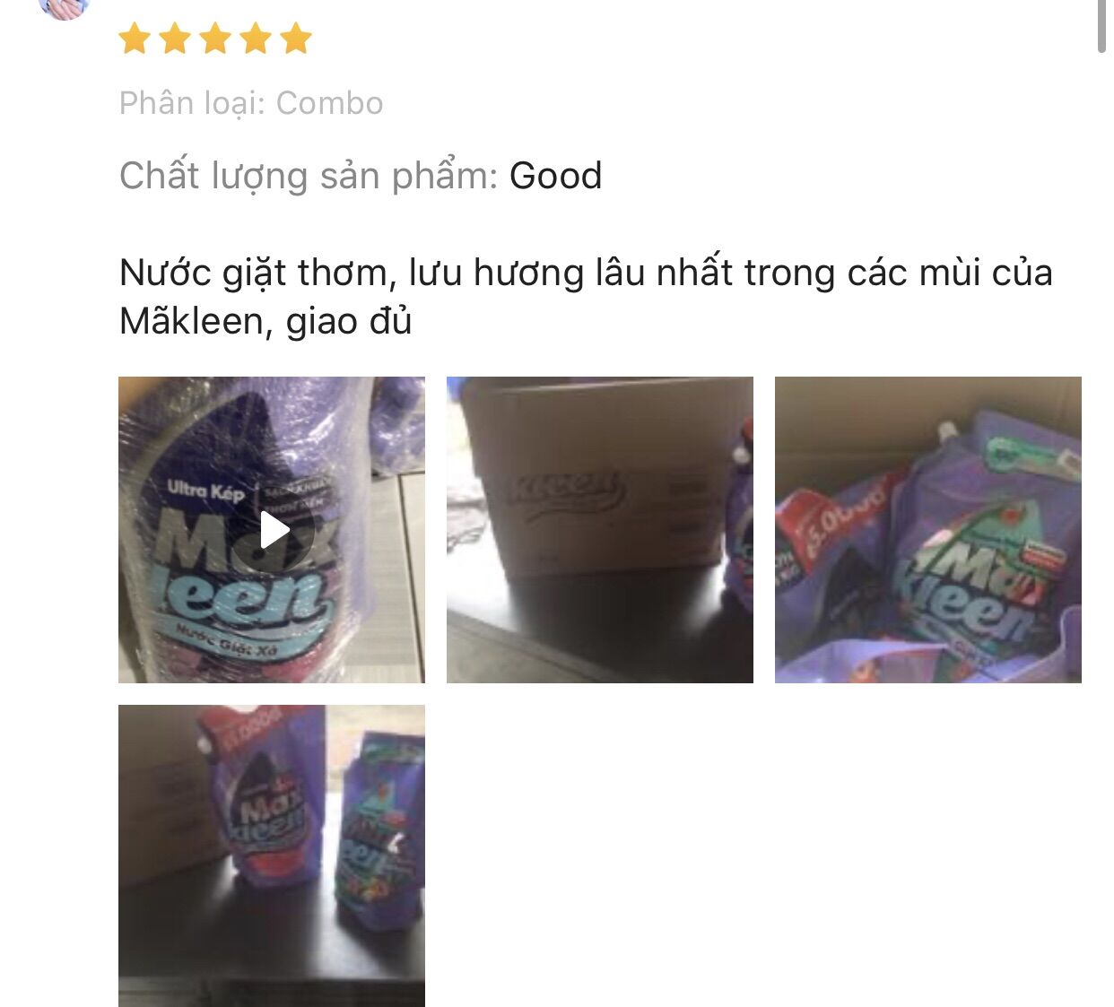 Nước Giặt Xả Mãkleen túi 3.8kg