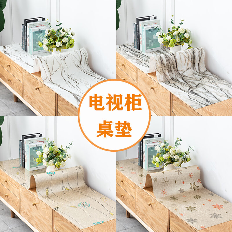 Khăn Trải Bàn KỆ TIVI PVC Lót Bàn Nhựa Gia Dụng Không Cần Giặt Chống Dầu Chống Nước Lót Bàn Ăn Không Trong Suốt Lót Bàn Uống Trà Dày Dặn