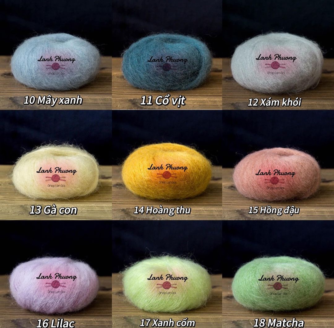Len Susan Mohair Nam Phi Loại Xịn 20gr