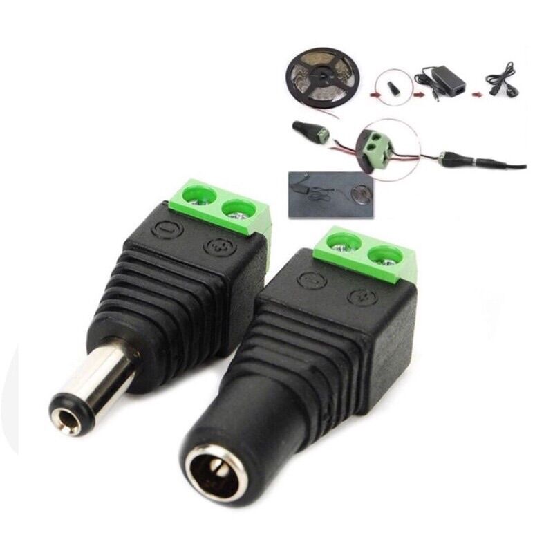 Jack nguồn dc 5.5 đực - cái